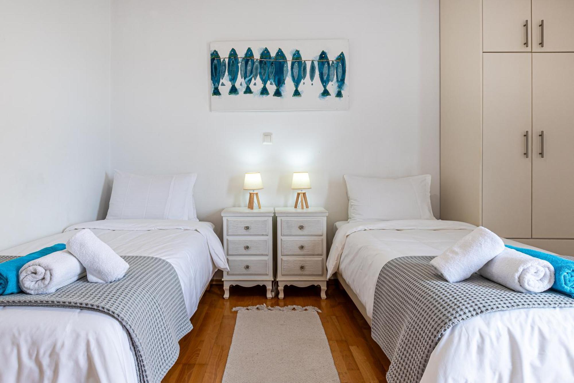 Dimitra Apartment With Private Pool And Sea View -The Ground Floor Of A Two Storey Building Daratsos Eksteriør bilde